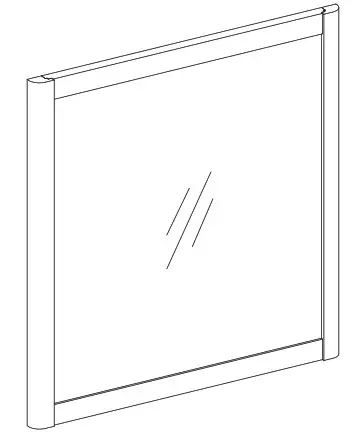 Origin 21 1688MR 28 274 Nova 28 in W x 30 in H Cerused Natural Oak Rectangular Bathroom - Cover