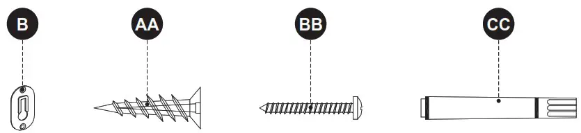 Origin 21 1688MR 28 274 Nova 28 in W x 30 in H Cerused Natural Oak Rectangular Bathroom - REPLACEMENT PARTS LIST