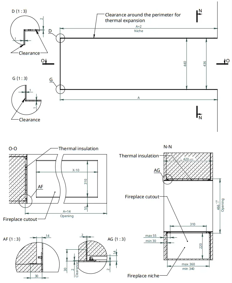 neverdark С2 H TRD Thermobox Room Divider - Dimensions