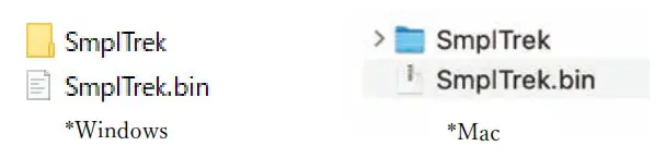SONICWARE SmplTrek Firmware Update - overview 1