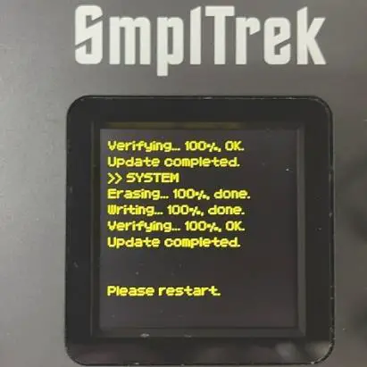 SONICWARE SmplTrek Firmware Update - overview 4