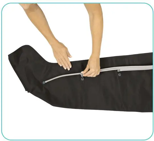 VIVE LEG Compression System User Guide - Connect the air hose to each leg cuff