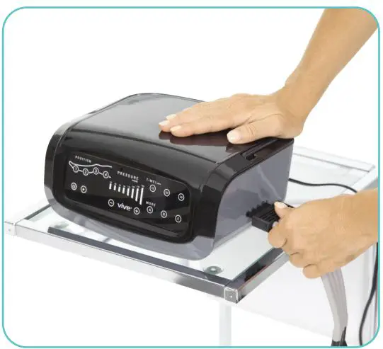 VIVE LEG Compression System User Guide - Securely connect the air hose to the pump