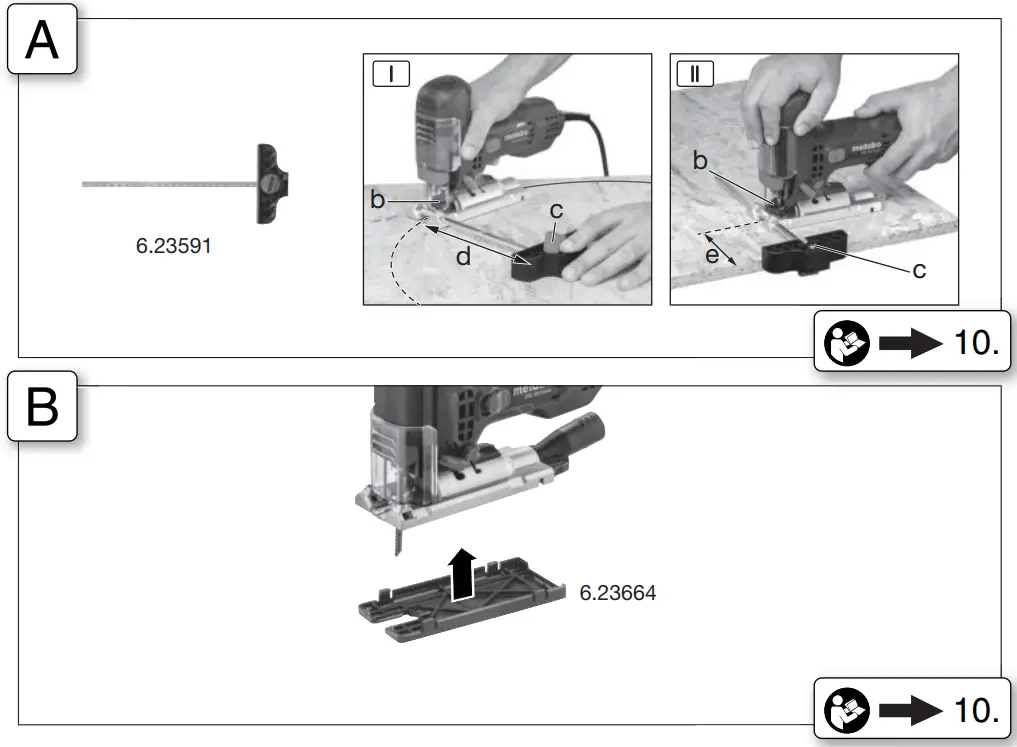 metabo STE 100 Quick Reciprocating Saw - FIG 3