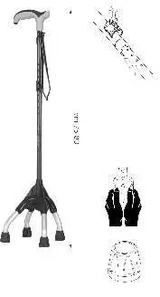 GIMA-0767-B-Light-Alloy-Walking-Stick-1