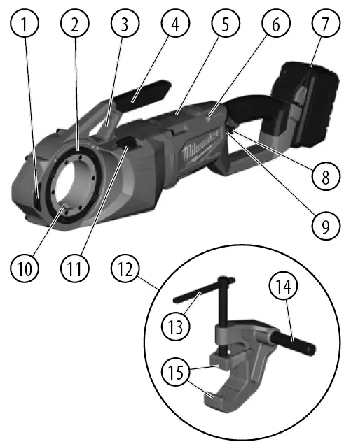 Milwaukee-M18FTP114-18V Li-Ion -Brushless-Cordless-Hand-Held-Pipe-threader-23