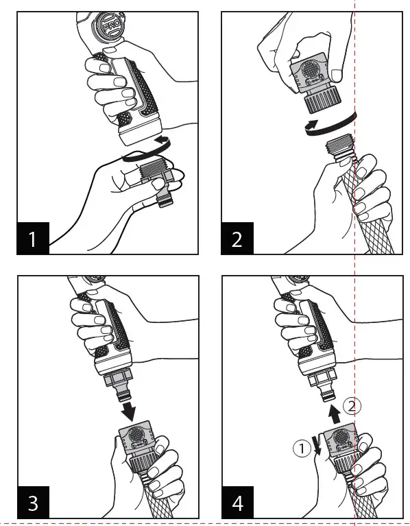 EDEN GARDEN PRO Metal 4-Pattern Turbo Extension Watering Wand (4)