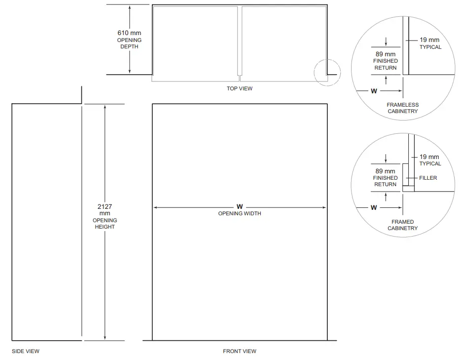 SUB ZERO Classic Series Stainless Steel Bottom Freezer - fig2