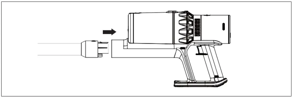 Salente CleanPro Stick Vacuum Cleaner with Wet Wiping - Using the vacuum cleaner 2