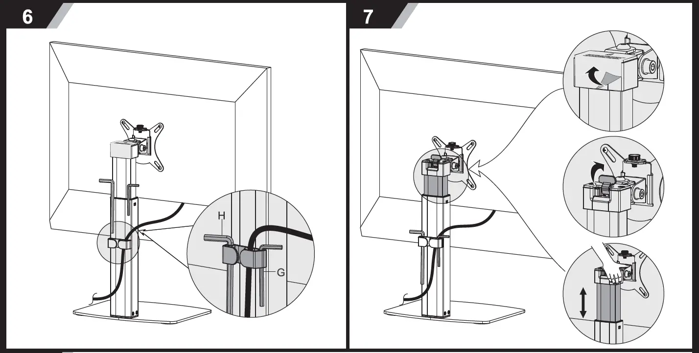 ACT AC8331 Gas Spring Monitor Desk Stand for One Monitor 05