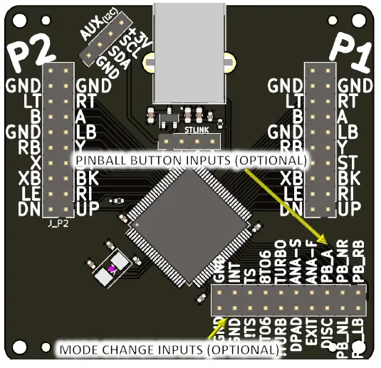 PACTO-TECH-2000H-2-Player-Control-Interface-for-Arcade-Cabinets-fig-1