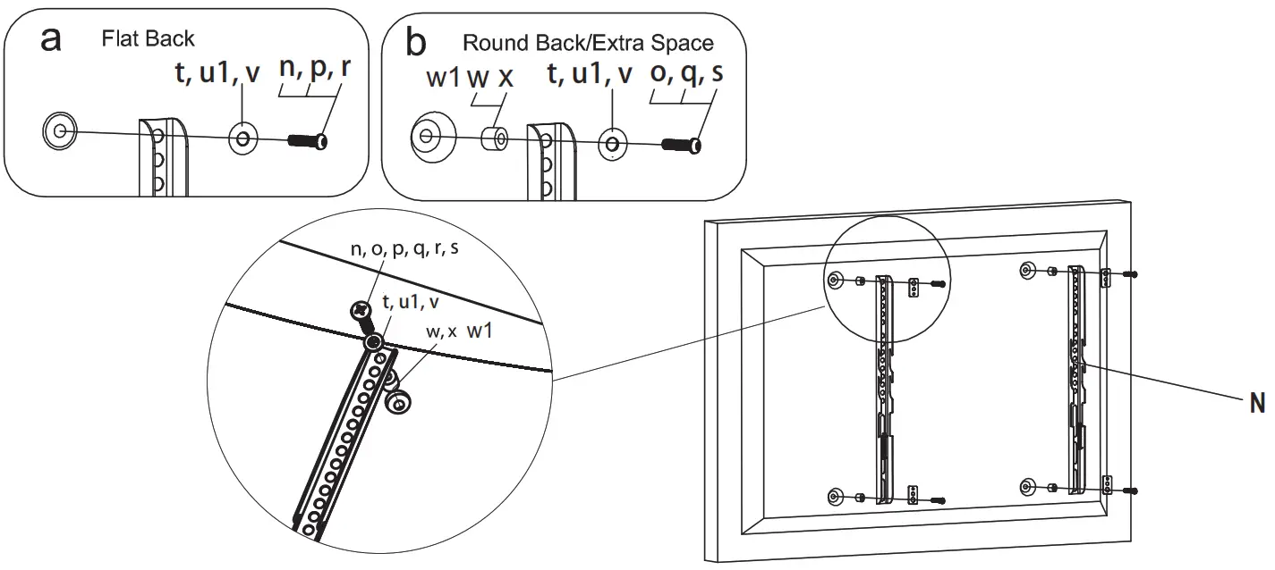 FORGING MOUNT HY4105 Universal Table Top TV Stand - Mounting-