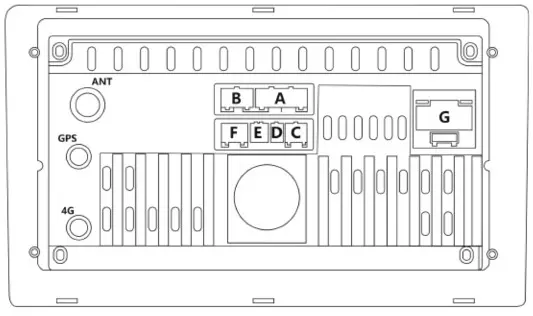 AINAVITO 10.1 Inch 5G WiFi 8 Core Car Radio Stereo - Device Port List