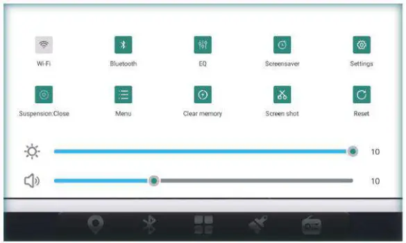 AINAVITO 10.1 Inch 5G WiFi 8 Core Car Radio Stereo - Drop-down Menu