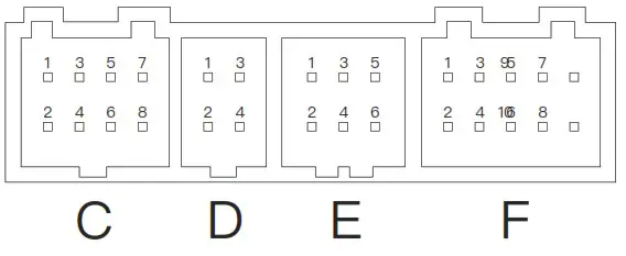 AINAVITO 10.1 Inch 5G WiFi 8 Core Car Radio Stereo - Pin Definition