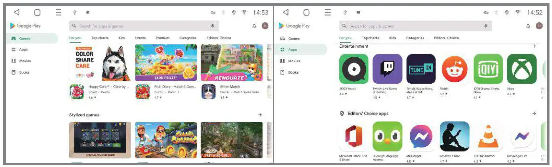 AINAVITO 10.1 Inch 5G WiFi 8 Core Car Radio Stereo - Play Store