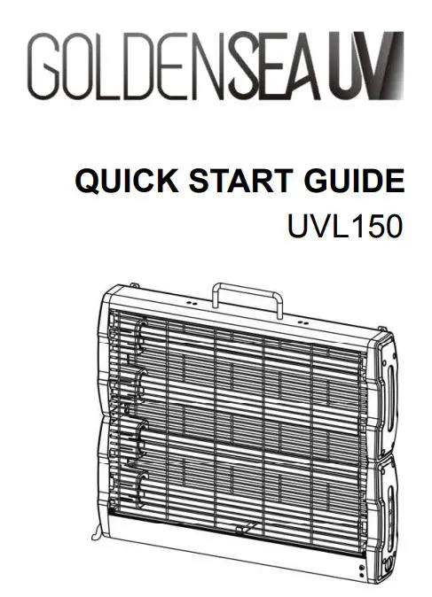 GOLDENSEA UV UVL150 Healthcare Facility Disinfection System User Guide