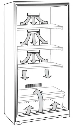 Whirlpool W11320198A Single Door Refrigerator- vent near
