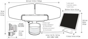 FIG 1 SUNFORCE 82193 Solar Motion Activated Security Light