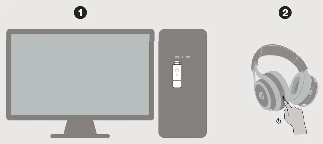 LucidSound LS15P Wireless Gaming Headset-PC Setup