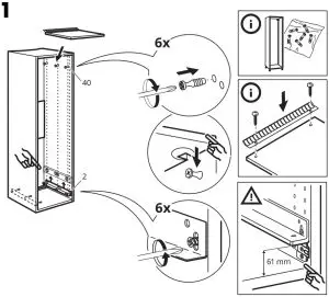 IKEA 104.964.15 KÖLDGRADER Fridge Freezer -20