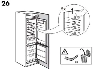 IKEA 104.964.15 KÖLDGRADER Fridge Freezer - FIG 45