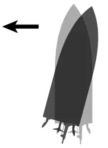 udi R C UDI017 24Ghz High Speed RC Boat with Light Kit - press the left