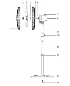 Westinghouse WSFSB1601BU 16 Inch Pedestal Fan- HOW TO USE