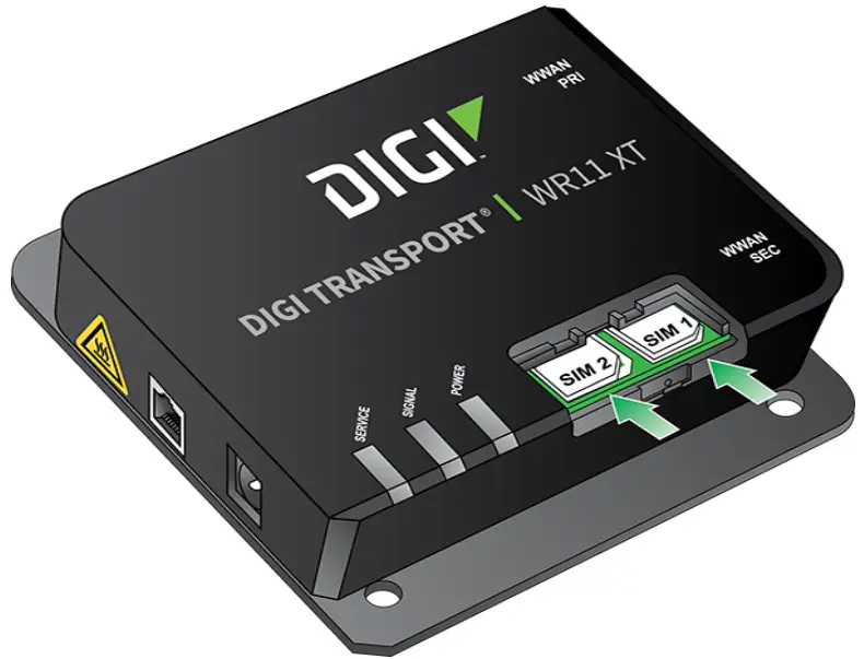 DIGI WR11 XT 4G LTE TransPort - SIM 1