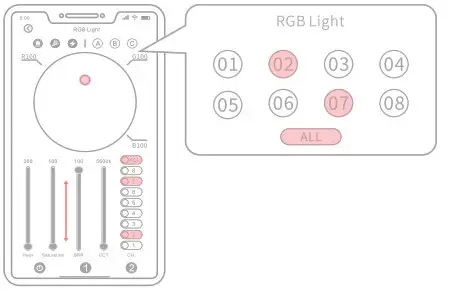 NEEWER RGB18 APP Smart Ring Light- Channel Number 4