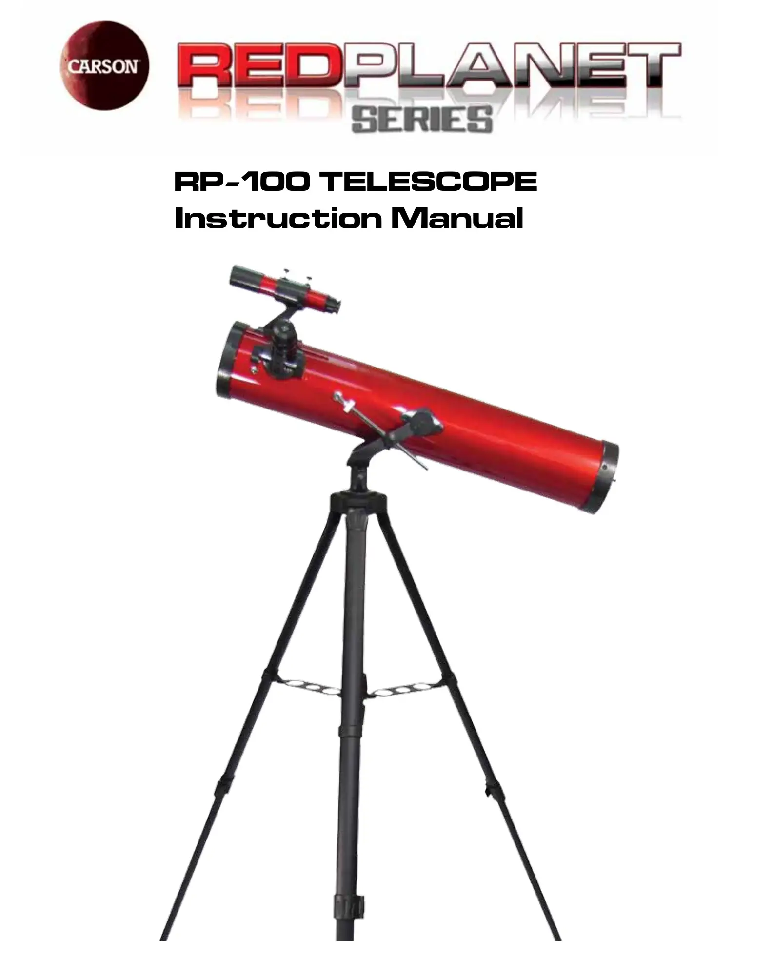 CARSON RP-100 Telescope Instruction Manual