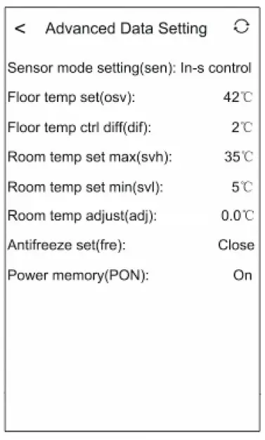 BEOK TGR87 WiFi Round Touch Screen Thermostat fig12