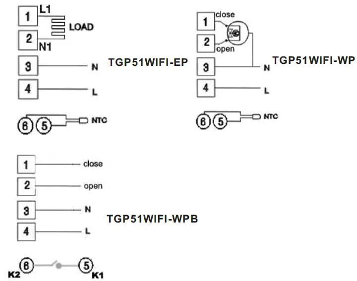 BEOK TGR87 WiFi Round Touch Screen Thermostat fig2