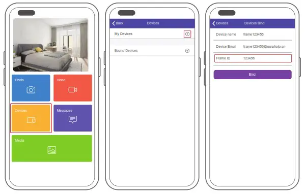 DRAGON TOUCH Smart 10 Digital Photo Frame - BINDING YOUR FRAME 1