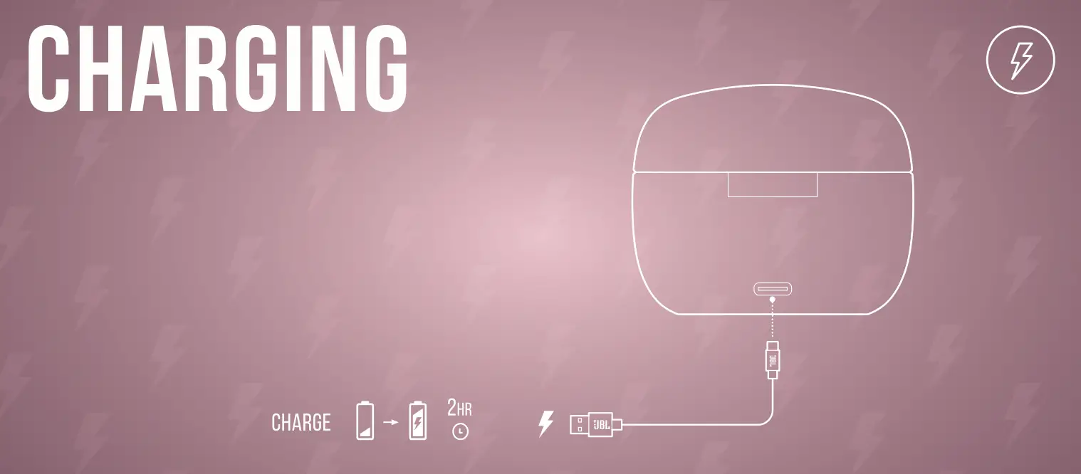 JBL TUNE 215TWS Charging
