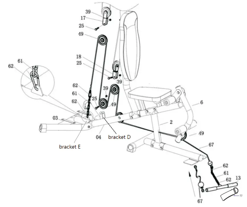 virtufit KH 1 Home Gym Workout Station-9