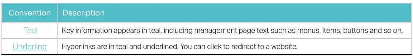 tp-link EP10 Kasa Smart Wi-Fi Plug Mini User Guide - Conventions