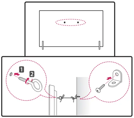 Securing the TV to a Wall