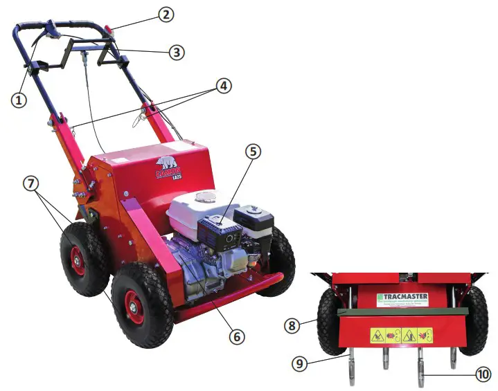 TRACMASTER LA25B1 Camon Lawn Aerator - Unpacking and Assembly