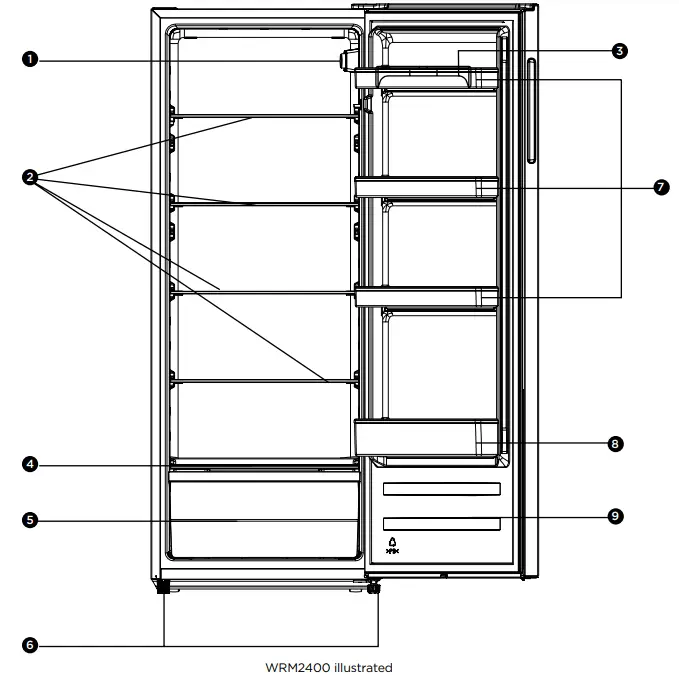 Westinghouse Bar Fridges REFRIGERATOR FEATURES