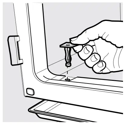 Westinghouse Bar Fridges door diagram below