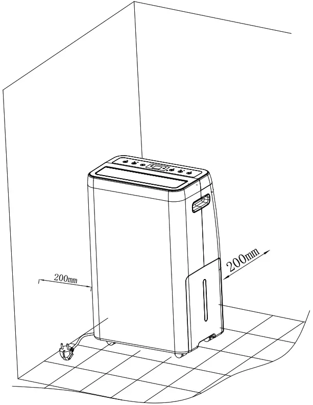 WOODS MRD25GW Dehumidifier - Installation