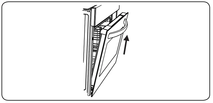 kluge KTE1030B Built In Oven - fully closed position