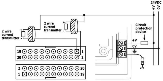 Analog Input Wiring 2-Wire