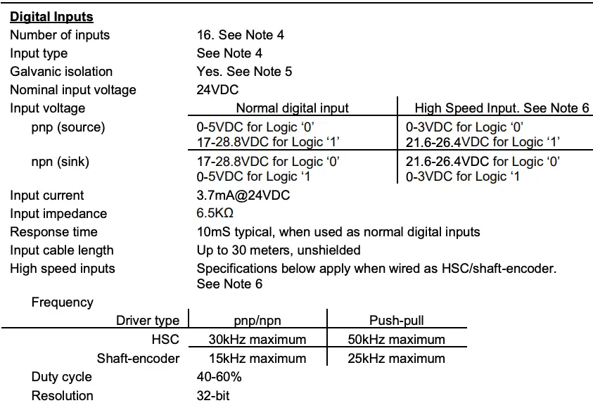 Technical Specifications Continued 1