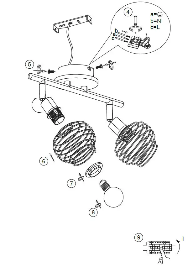 LeuchtenDireckt 15922-79 EUGEN Ceiling Light fig 3