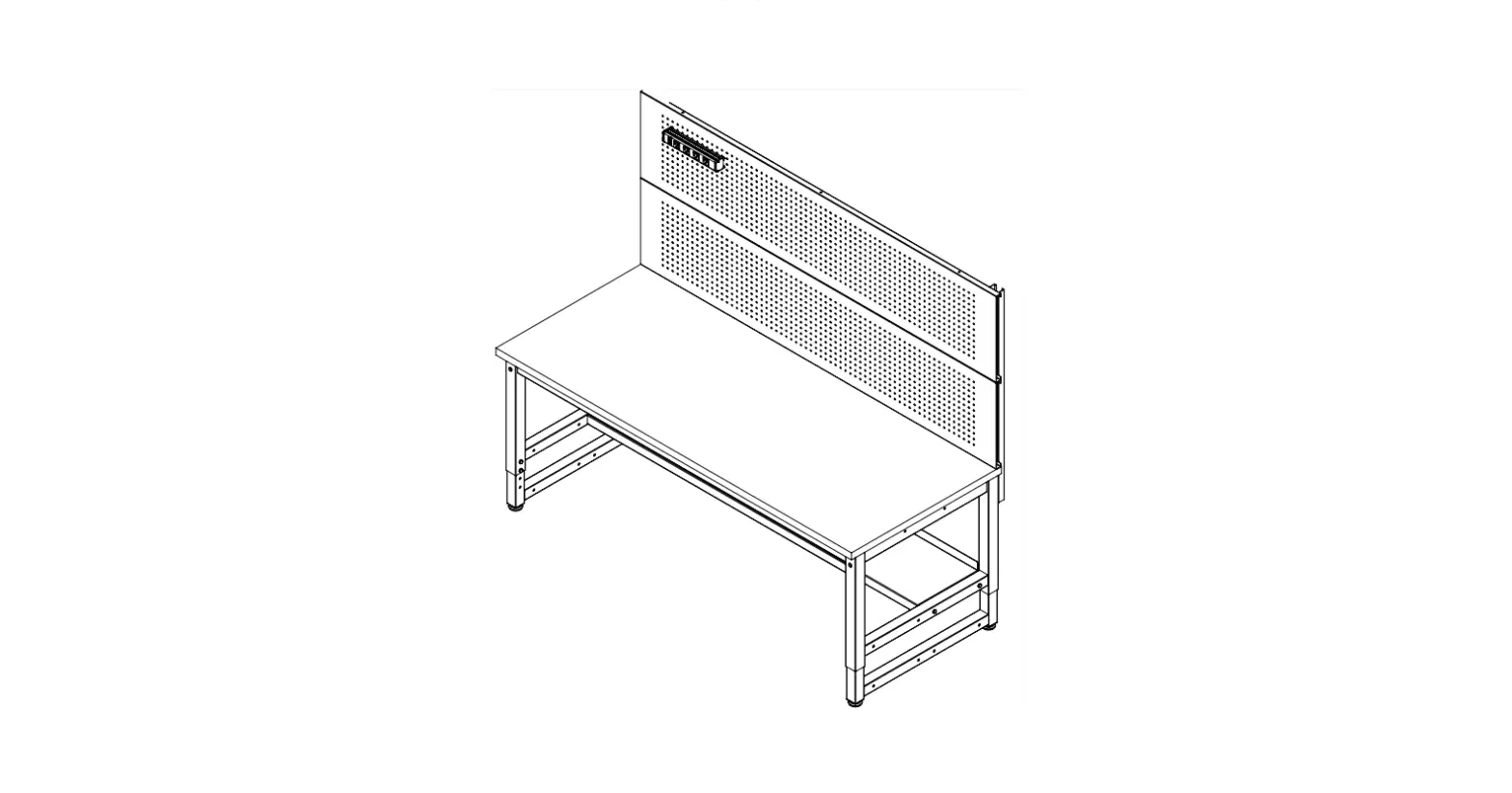 Luxor Workspaces Dtws001 Warehouse Workbench Instruction Manual