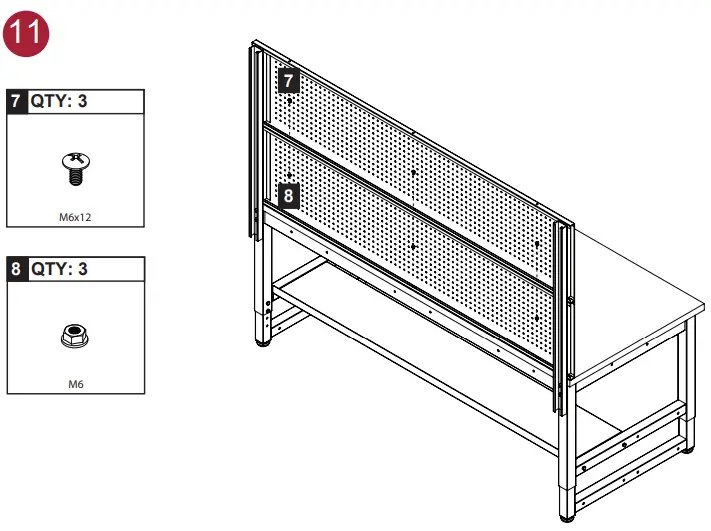 LUXOR WORKSPACES DTWS001 Warehouse Workbench-fig18