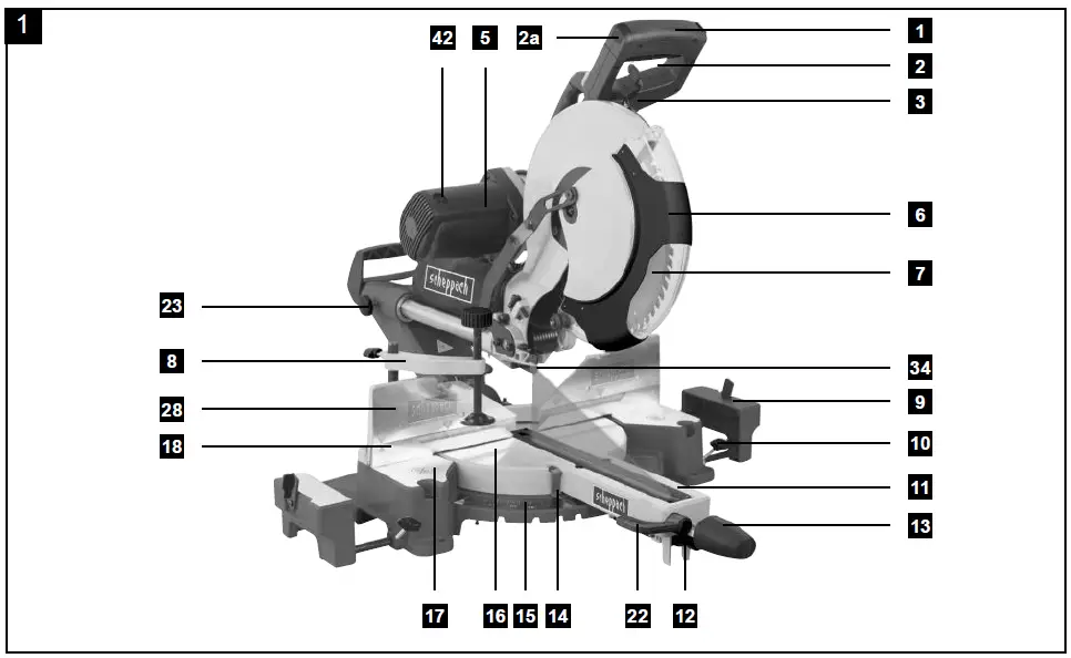 scheppach-HM120L-Sliding-Cross-Cut-Mitre-Saw-fig-1