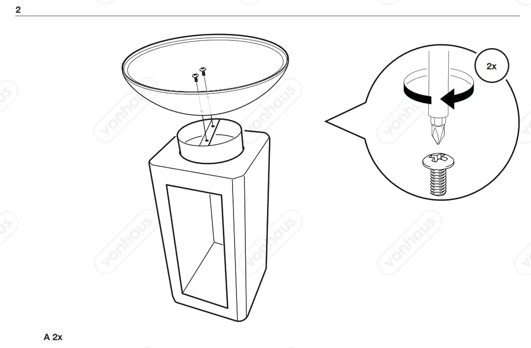 VonHaus 2500297 Tall Raised Concrete Effect Fire Pit - fig4